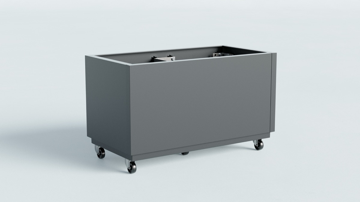 Keret látható kerekekkel