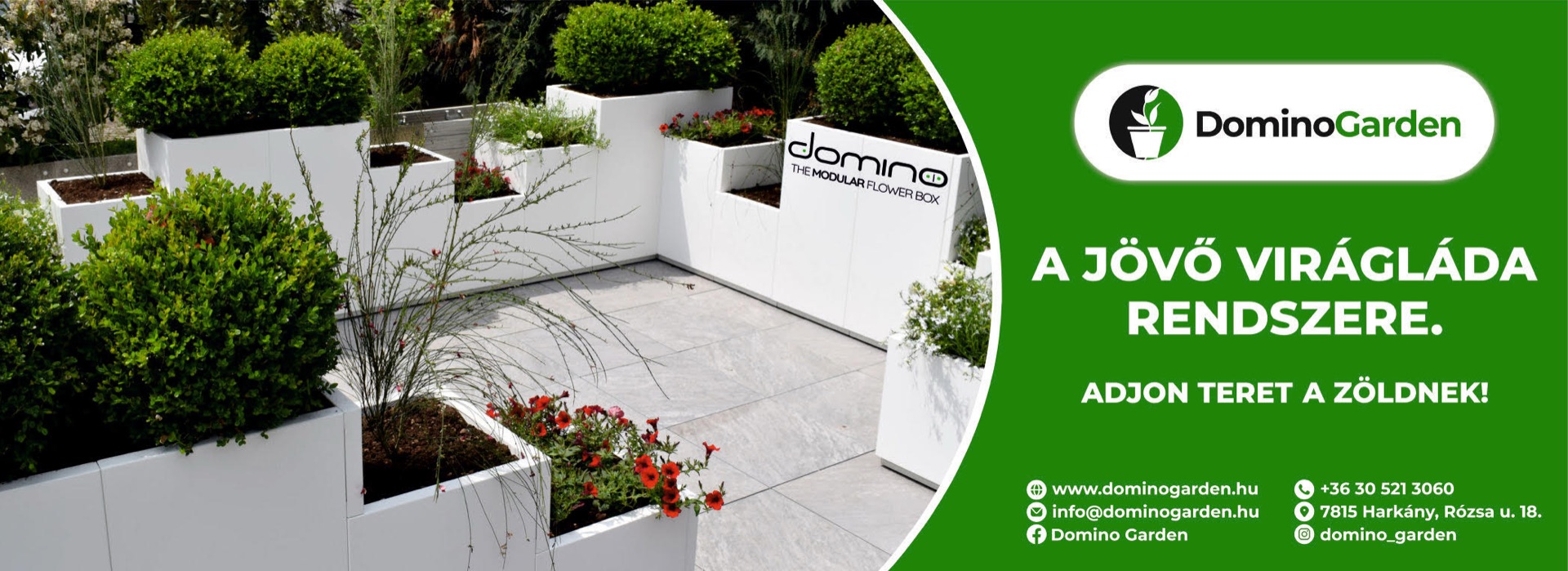 Molino Domino – moduláris virágláda rendszer