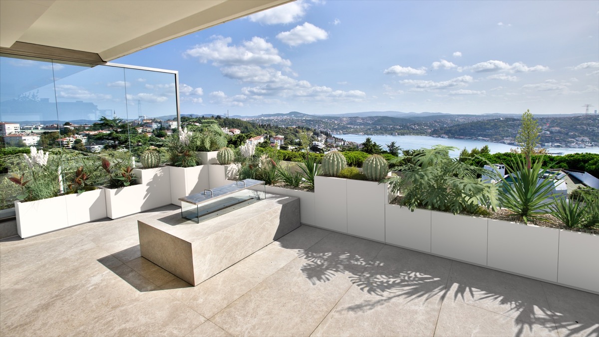 Műanyag virágláda fehér színben